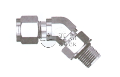 可定位45°弯通接头